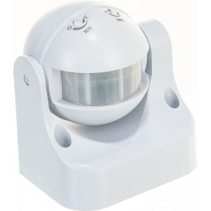 Детектор движения ДД 009 1100Вт угол. обз. 180град. IP44 бел. IEK LDD10-009-1100-001