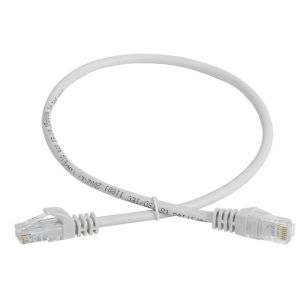 Патч-корд кат.5E UTP 0.5м сер. GENERICA PC01-C5EU-05M-G