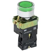 Кнопка LAY5-BW3361 с подсветкой зел. 1з IEK BBT50-BW-K06