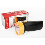 Фонарь аккумуляторный LED3827 5LED аккум. SLA 220В пластик. черн./желт. (кор.) Ultraflash 11241