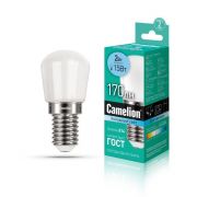 Лампа светодиодная LED2-T26/845/E14 2Вт шар матовая 4500К бел. E14 170лм 207-244В Camelion 13154