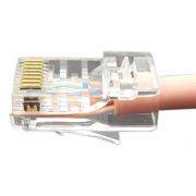 Разъем легкой оконцовки PLEZ-8P8C-U-C6-100 RJ-45 (8P8C) под витую пару кат.6 (50 µ