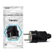 Вилка прямая 16А 250В с заземл. черн. TOKOV ELECTRIC TKL-PLZ-C05